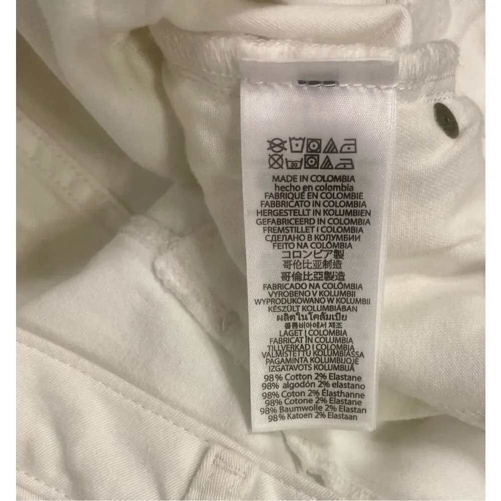 NWT Michael Kors Selma White Jeans High Rise Ankle Sz. 14P